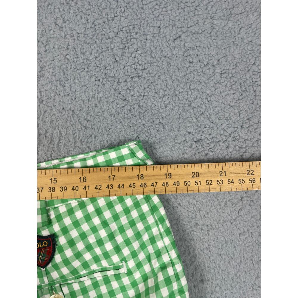 Polo Golf Ralph Lauren Green Gingham Shorts Mens Size 36 - Picture 4 of 11